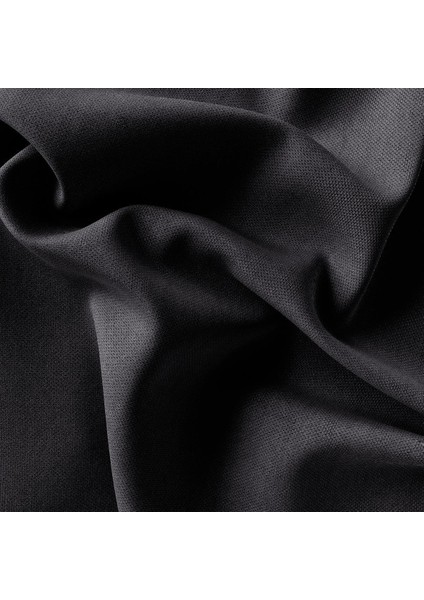 Tekli Kadife Dokulu Kırlent Kılıfı Siyah