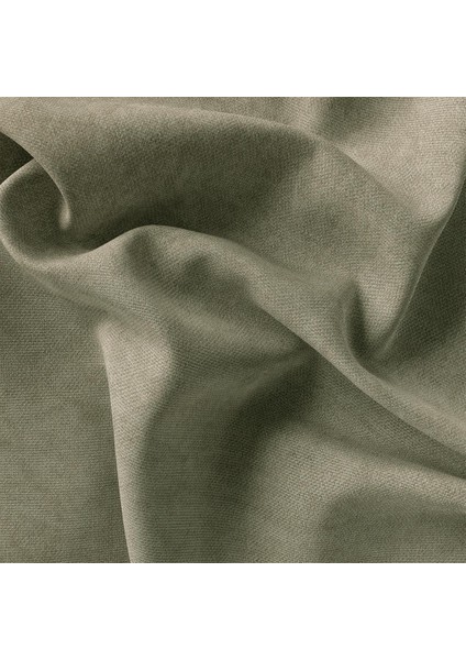 Tekli Kadife Dokulu Kırlent Kılıfı Haki Yeşil