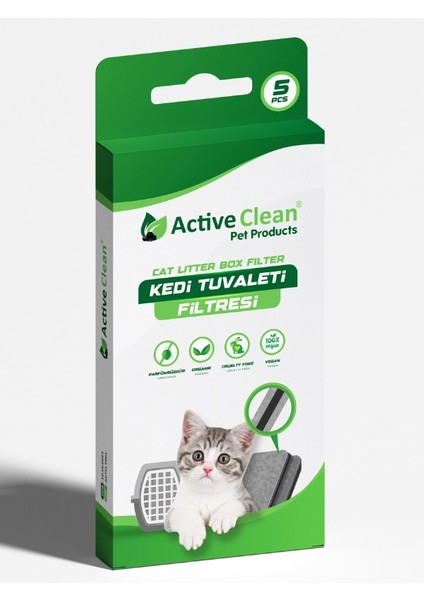 Active Clean Kedi Tuvaleti Filtresi