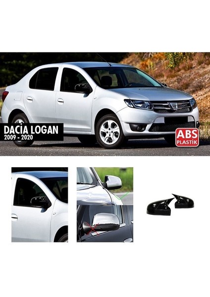 Dacia Logan Yarasa Ayna Kapak, Abs Plastik Parlak Siyah