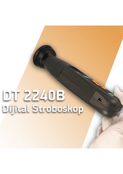 Dt 2240B Dijital Stroboskop Takometre, Devir ve Rotasyon Hızı Ölçer