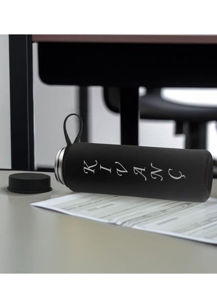 Gift Kişiye Özel Isimli Siyah Renkli Cam Matara 500ML, Sevgiliye, Arkadaşa Hediye, Isimli Cam Matara, Ofis Hediyesi fiyatları