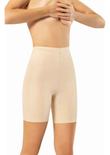 Flex Fit 6002 Lazer Kesim Yüksek Bel Silikonlu Şort Korse