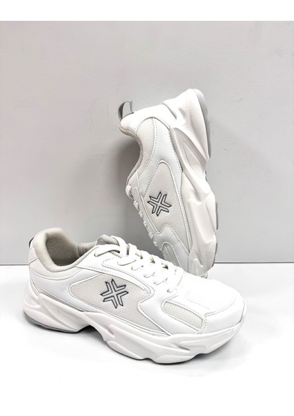 Kalın Tabanlı Ortopedik Fileli Erkek Sneakers Spor Ayakkabı