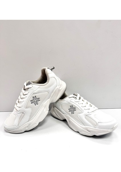 Kalın Tabanlı Ortopedik Fileli Erkek Sneakers Spor Ayakkabı