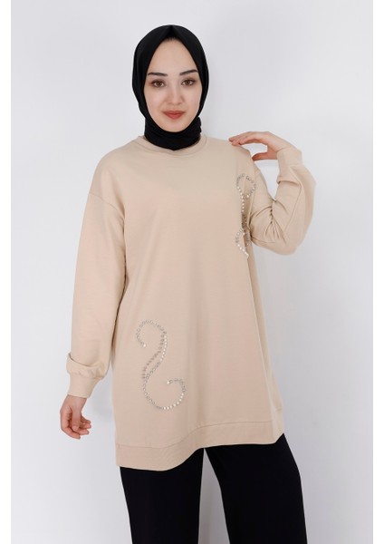 2081 Inci Taş Detaylı 2 Iplik Sweatshirt fiyatları