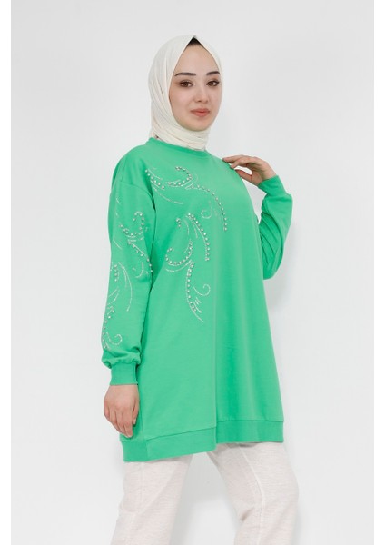 2075 Taş Detaylı 2 Iplik Sweatshirt fiyatları