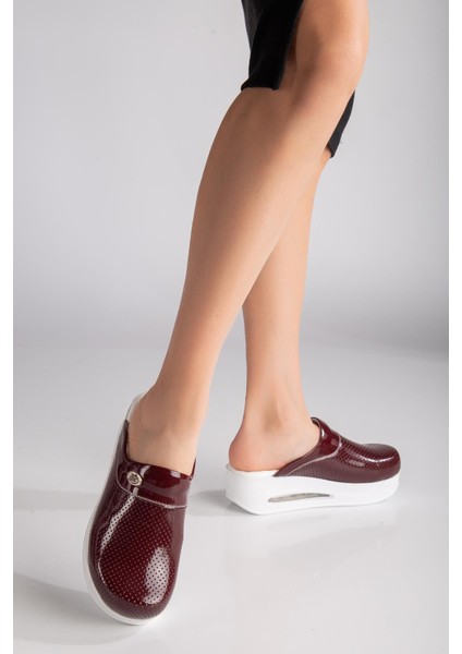 Air Taban Doktor Hemşire Hastane Aşçı Terliği 901 Bordo fiyatları