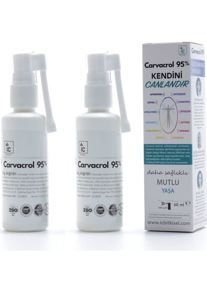 Karvakrol %95 Ağız Spreyi 60 ml x 2 kutu