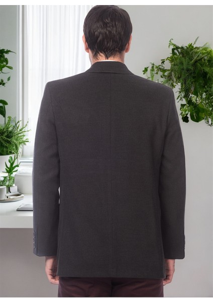 PLT8206 Dewberry Erkek Palto-Düz Antrasit fiyatları