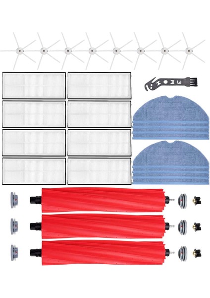 Xiaomi Roborock S7 Için Hepa Filtre Paspas Bezi Ana Yan Fırça (Yurt Dışından)