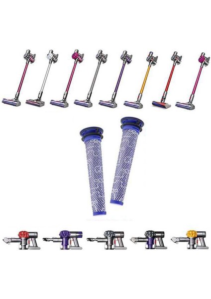 Dyson V6 V7 V8 DC62 DC61 DC58 DC59 DC74 Vakum Için Filtreler Değiştirilir (Yurt Dışından)