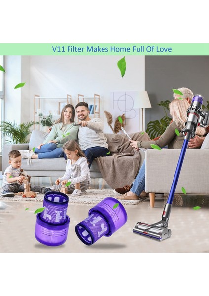 Dyson V11 SV14 Için Uyumlu Yedek Hepa Filtre (Yurt Dışından)