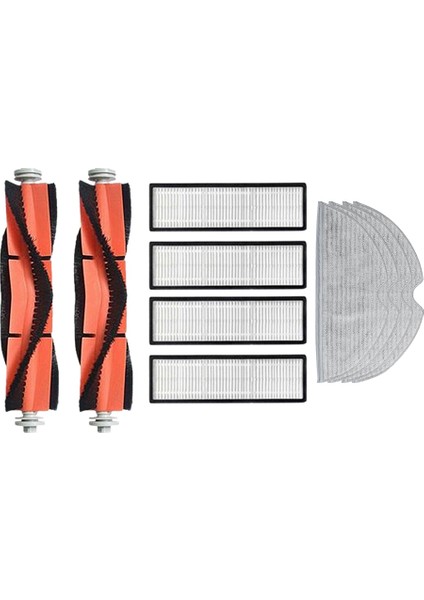 Xiaomi Mijia 2c Için 10 Adet Hepa Filtre Ana Rulo Fırça Paspas Bezleri (Yurt Dışından)