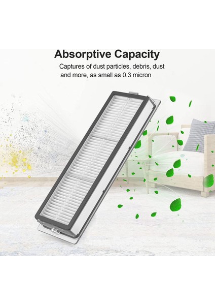 Xiaomi Mijia 2c Için 10 Adet Hepa Filtre Ana Rulo Fırça Paspas Bezleri (Yurt Dışından) fiyatları