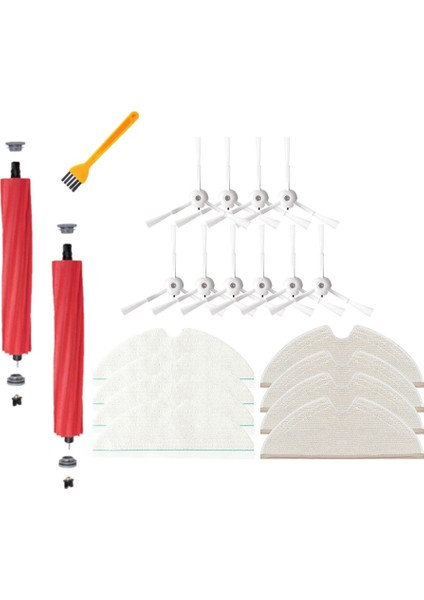 Roborock T8/q7 Max / Max+ Robot Ana Yan Fırça Paspas Bezi Için 21PCS (Yurt Dışından)