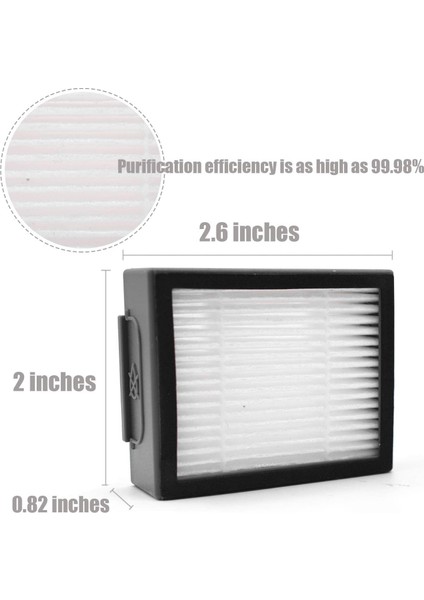 Irobot Roomba I7 I7+ I7 Plus E5 E6 Serisi Için Yüksek Verimli Filtreler (Yurt Dışından) modelleri