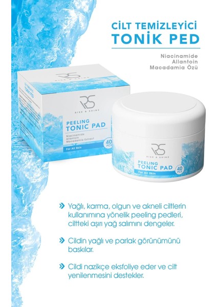 Rise & Shine Peeling Tonik Pad - 40 Adet fiyatları