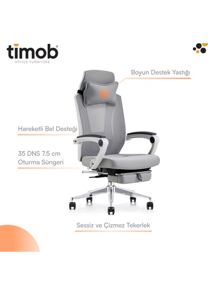 Relax Çalışma Koltuğu Ayak Uzatma Aparatlı
