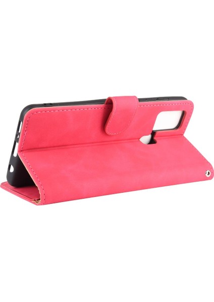 Kart Tutucu Kickstand Deri Folio ile Samsung Galaxy A21S Için Kılıf (Yurt Dışından) modelleri