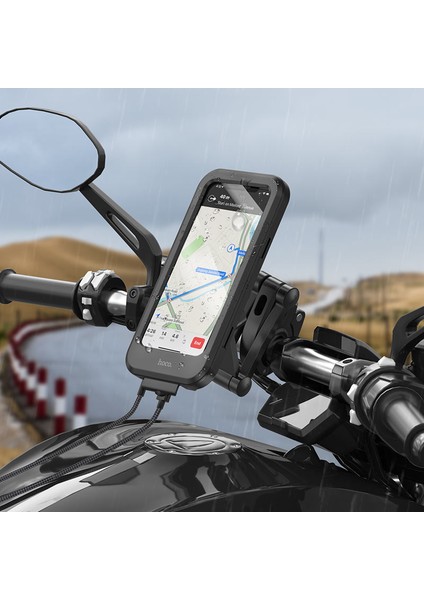 Profesyonel Telefon Tutucu Motosiklet Bisiklet Scooter Için Gidon Telefon Tutucu 4.5-7 Inç Tüm Telefonlara Uyumlu CA101