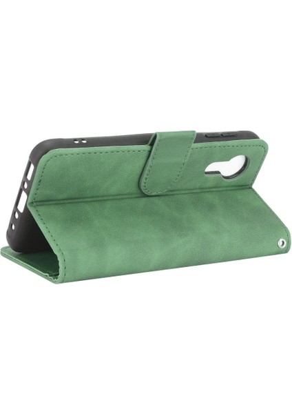 Kart Tutucu Kickstand Kart Deri ile Samsung Galaxy Xcover 5 Için Kılıf (Yurt Dışından)