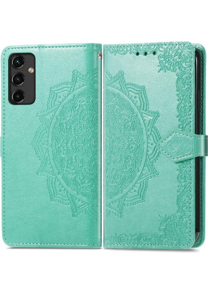Samsung A14 5g Flip Kapak Darbeye Zarif Desen Deri (Yurt Dışından)