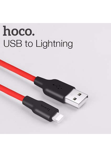 X21 USB To iPhone Lightning 2A Silikon Hızlı Şarj ve Data Kablosu