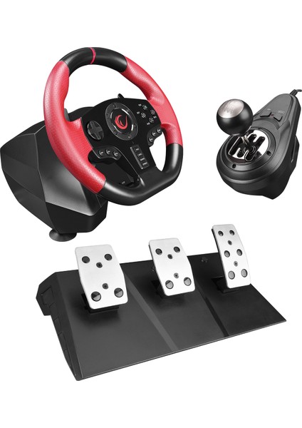 Speed W20 PS3/PS4/PC/XBOXONE/XBOX360 /swıtch 3 Pedallı -El Vitesli Gaming Oyuncu Direksiyonu