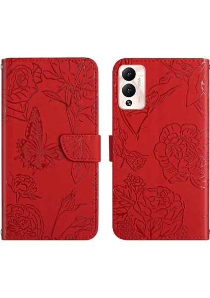 Bilek Kayışı Anti-Damla Koruma Darbeye ile Infinix Sıcak 12 Için Kılıf (Yurt Dışından)