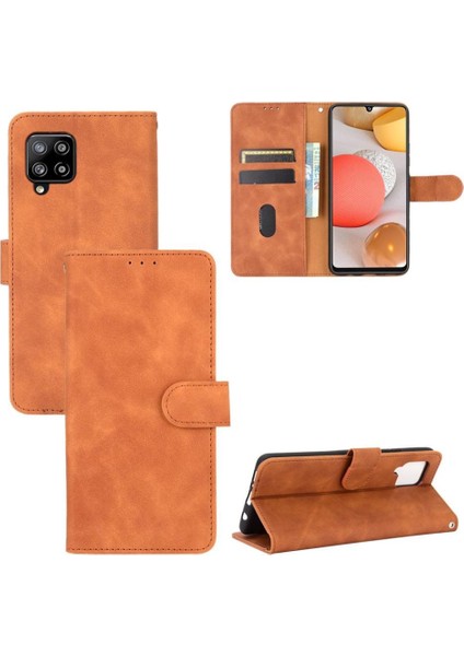 Samsung Galaxy Kılıf 5g Deri Folio Flip Kılıf Kart Ekleme (Yurt Dışından)