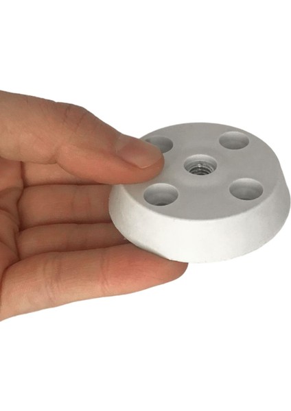3 Adet Düz Ayak Tabanı Beyaz Mobilya Masa Sehpa Ayağı Bağlantı Aparatı Plastik