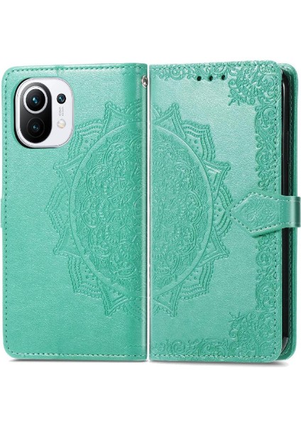 Xiaomi 11 Için Kılıf Darbeye Deri Kılıf Basit Iş Zarif (Yurt Dışından)