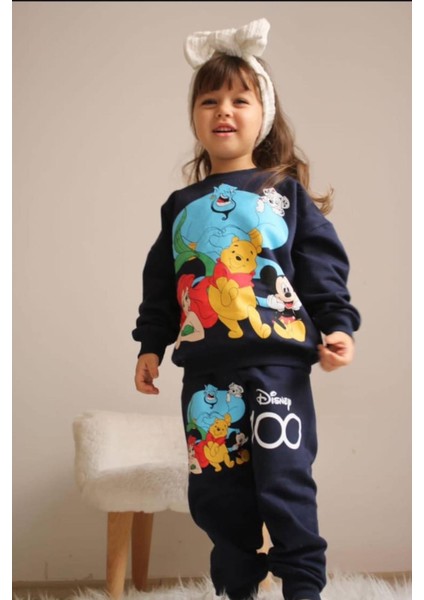 Winnie The Pooh Baskılı Kız Çocuk Alt Üst Takım
