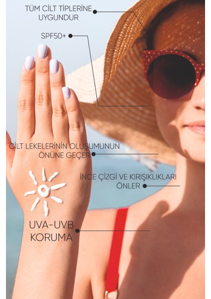 2 Li Whitening  Sun Cream Fark Yaratan Koruyucu Set