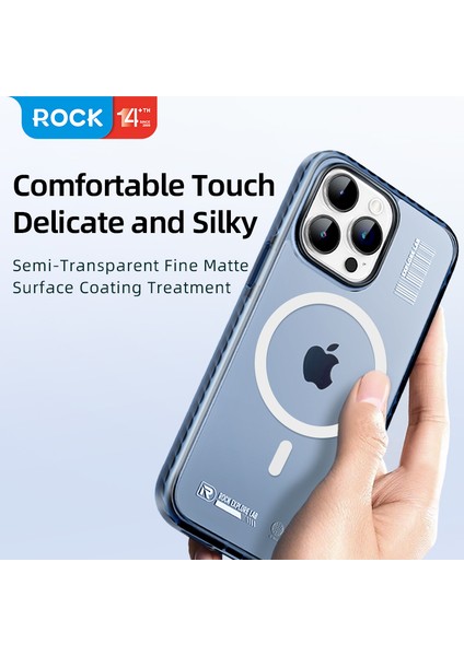 Apple iPhone 15 Pro Magsafe Antishock Mavi Kılıf modelleri