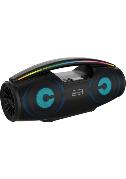 USB / Tf Kart / Aux LED Işıklı 20W Bluetooth Hoparlör Siyah Fts8