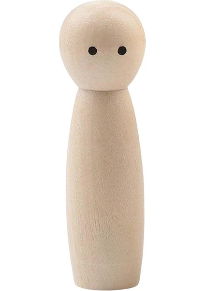 Ahşap Mandal Bebek, Dıy Yapımı Için Boyaya Yaratıcı Dekoratif Ahşap Figürler 7cmx1.8cm Yuvarlak Çocuk (Yurt Dışından)