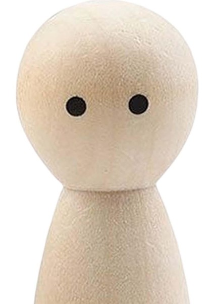 Ahşap Mandal Bebek, Dıy Yapımı Için Boyaya Yaratıcı Dekoratif Ahşap Figürler 7 cm x 1.8 cm Yuvarlak Kız Kırmızı Dudaklar (Yurt Dışından) indirimleri