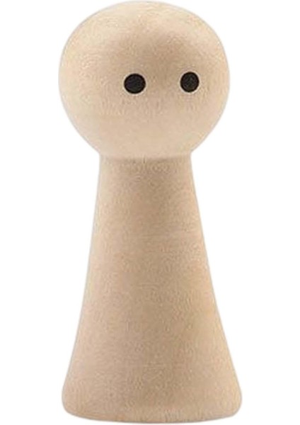 Ahşap Mandal Bebek, Dıy Yapımı Için Boyaya Yaratıcı Dekoratif Ahşap Figürler 3.4cmx1.5cm Yuvarlak (Yurt Dışından)