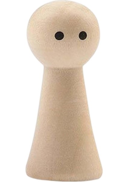 Ahşap Mandal Bebek, Dıy Yapımı Için Boyaya Yaratıcı Dekoratif Ahşap Figürler 3.4cmx1.5cm Yuvarlak (Yurt Dışından)