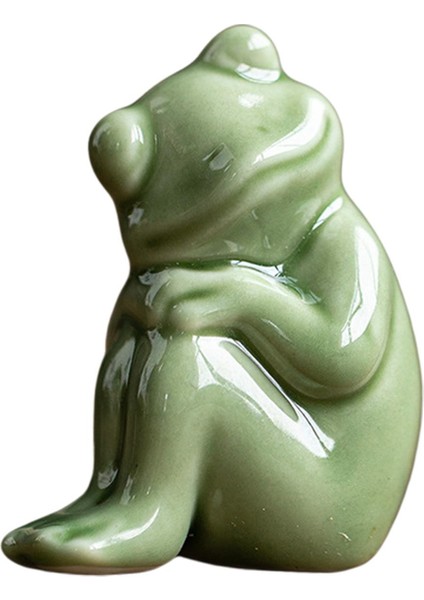 Kurbağa Heykelcik Yapıt Küçük Kurbağa Heykeli I Centerpiece Ev 4.5x3.2x5.7cm (Yurt Dışından) indirimleri