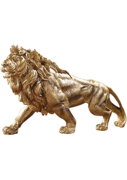 Yaratıcı Aslan Heykeli Aslan Heykelcik Koleksiyon Sanat El Sanatları Reçine Hediyeler Için (Yurt Dışından)