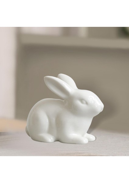 Tavşan Heykeli Seramik El I Modern Paskalya Tavşanı Figürleri Paskalya C 7X10 cm (Yurt Dışından) fırsatları