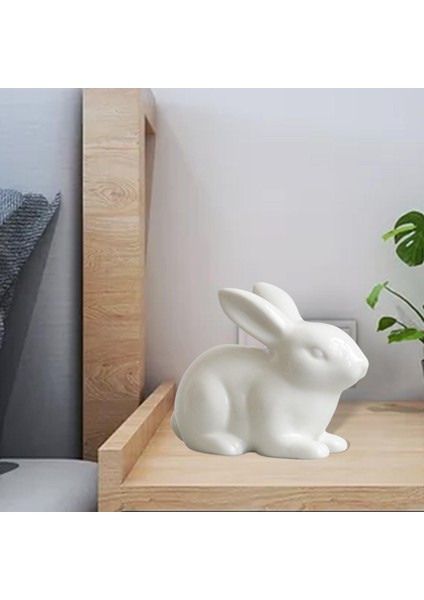 Tavşan Heykeli Seramik El I Modern Paskalya Tavşanı Figürleri Paskalya C 7X10 cm (Yurt Dışından) indirimleri
