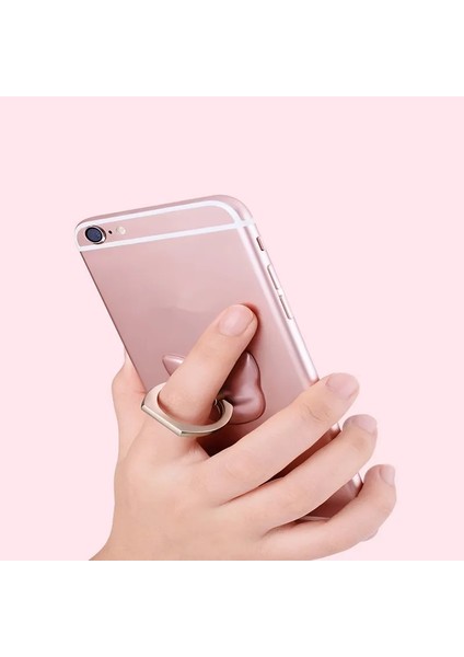 Takipçi Kırmızı Stil Parmak Yüzük Cep Telefonu Akıllı Telefon Standı Tutucu Cep Akıllı Yuvarlak Telefon Yüzük Kedi Çiçek Tutucu Kalp Soketi Araç Montaj Standı (Yurt Dışından) fırsatları