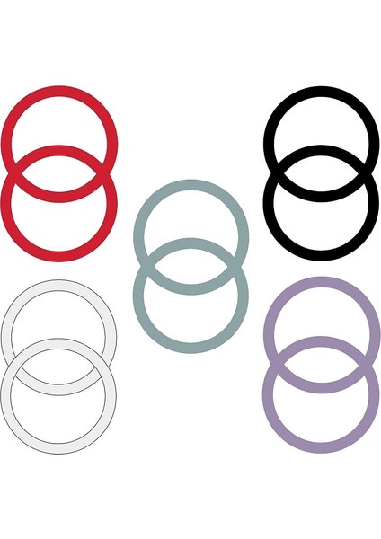 Camgöbeği Mavi Tarzı Magsafe Için Kablosuz Şarj Etiketi Evrensel Manyetik Araç Telefonu Tutucu Metal Halka Yuvarlak Demir Sac iPhone Pro Max Için (Yurt Dışından) fiyatları