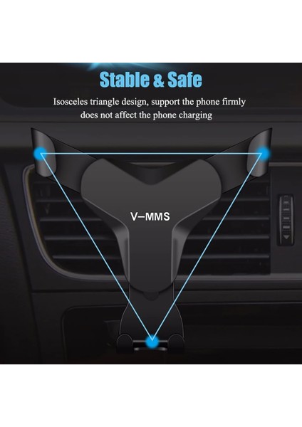 Gümüş Tarzı Araçta Telefon Için Yerçekimi Araç Tutacağı Havalandırma Montaj Klipsi Hücre Tutacağı Manyetik Olmayan Cep Telefonu Standı Desteği Akıllı Telefon Voiture (Yurt Dışından) fırsatları