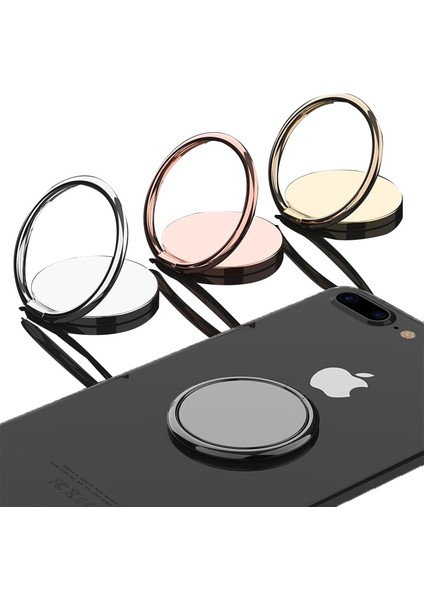 1 Altın Tarzı Manyetik Telefon Tutucu Dönebilen Lüks Metal Parmak Yüzük Evrensel Tüm Akıllı Telefon Için Masaüstü Cep Telefonu Soketi Standı (Yurt Dışından) modelleri