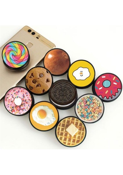 E Stili Yumurta Şekerli Kurabiyeler Genişleyen Stand Kavrama Montaj Telefon Soketi Katlama Mobil Akıllı Telefonlar Cep Masaüstü Braketi Telefon Standı Tutacağı (Yurt Dışından) modelleri